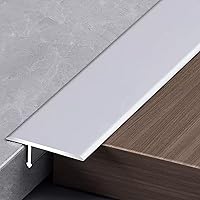 Vista 8 de Tira de transición de piso de umbral de metal modelo T, tira de cobertura espaciadora de costuras para suelos