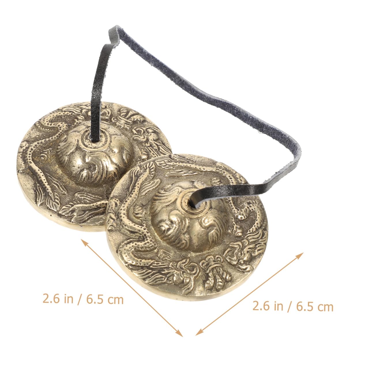 Abaodam 2pièces à Main Pour Et Yoga Cloche Tibétaine Tingsha Apaisant Pour Rituels Spirituels Et