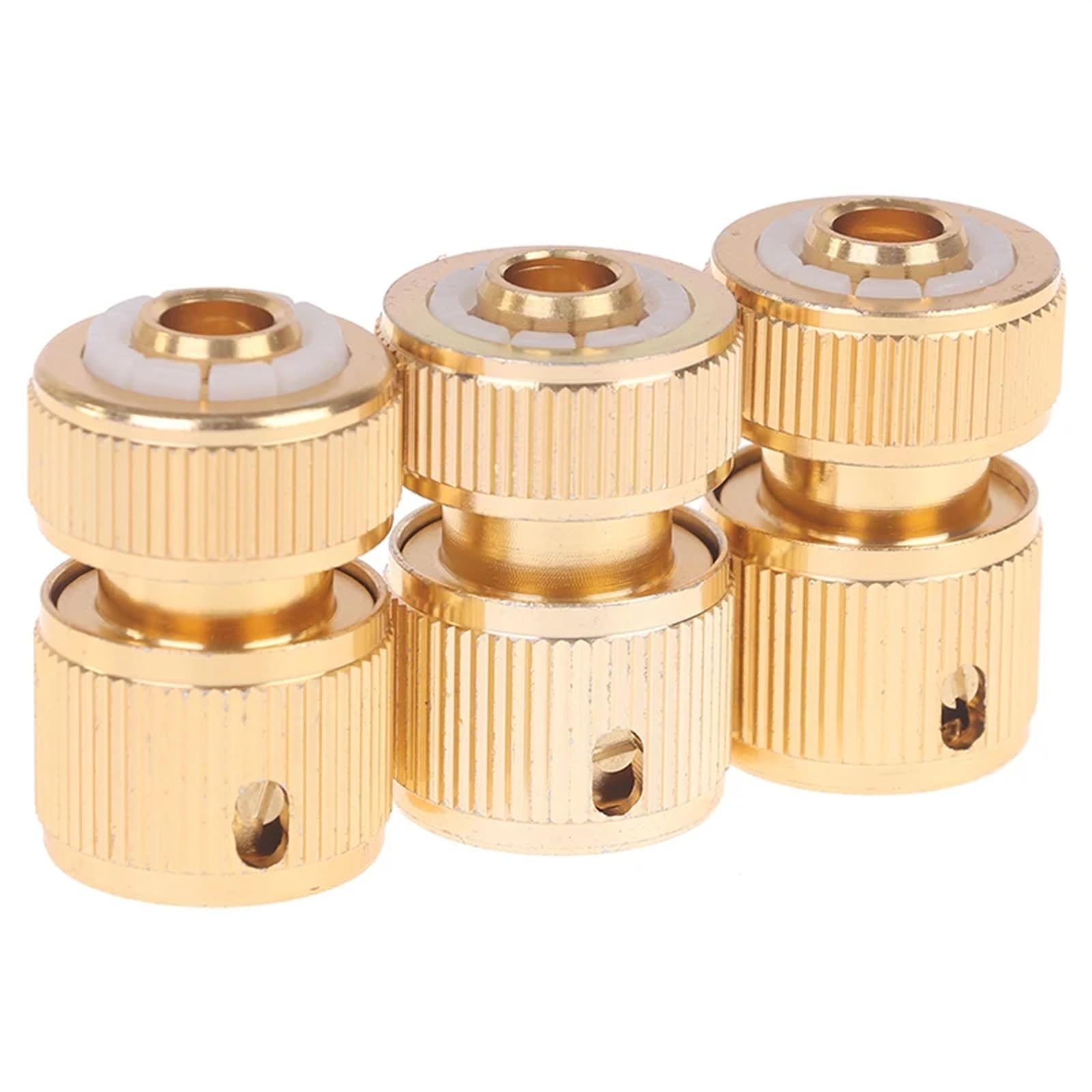 Schlauchkupplung mit Aquastop 1PC/3PCS 1/2 "Quick Connect Swivel Connector Garten Schlauch Kupplung Systeme Zubehör(3PCS)