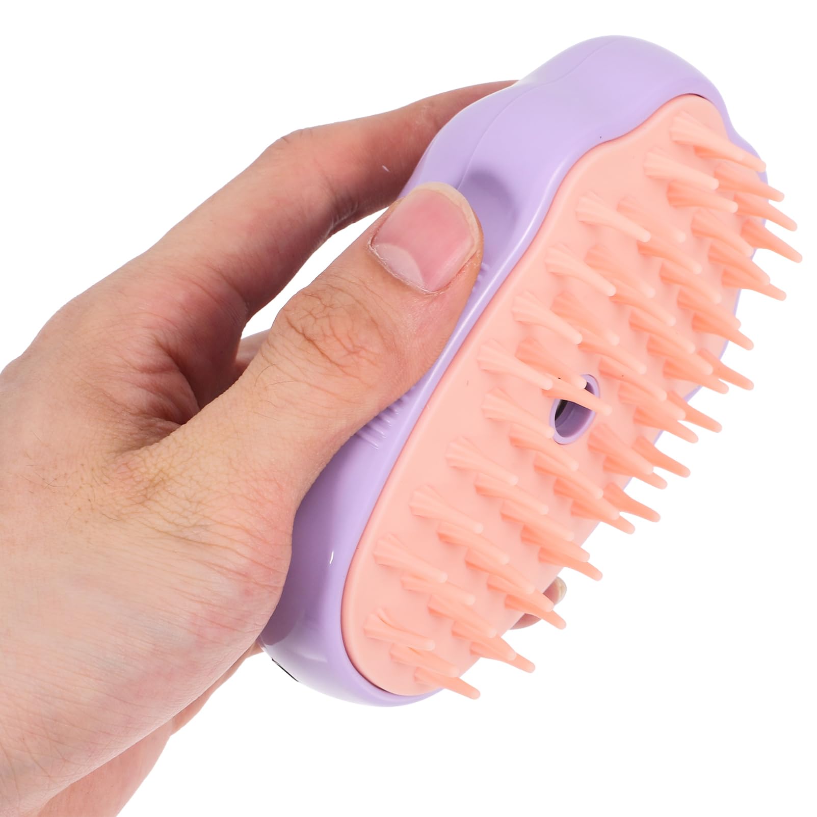 BESPORTBLE 5piezas Cepillo De Vapor Multifuncional Para Mascotas Autolimpiante Para Baños De Perros y Gatos Masaje Suave y Desenredado