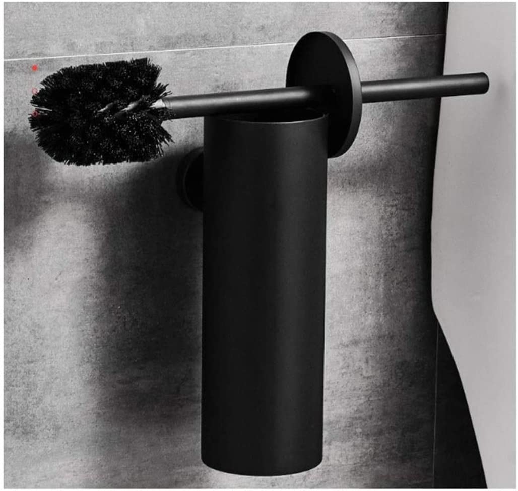 Escobilla WC Juego De Escobilla Y Soporte para Inodoro, Escobilla Y Soporte para Inodoro Montado En La Pared Escobillas para Inodoro De Acero Inoxidable para Baño Escobilla de Baño