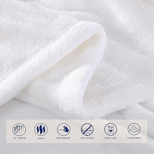 Miniatura 7 de HommomH Manta de burro de 40 x 50 pulgadas, manta suave y cálida de forro polar para sofá cama