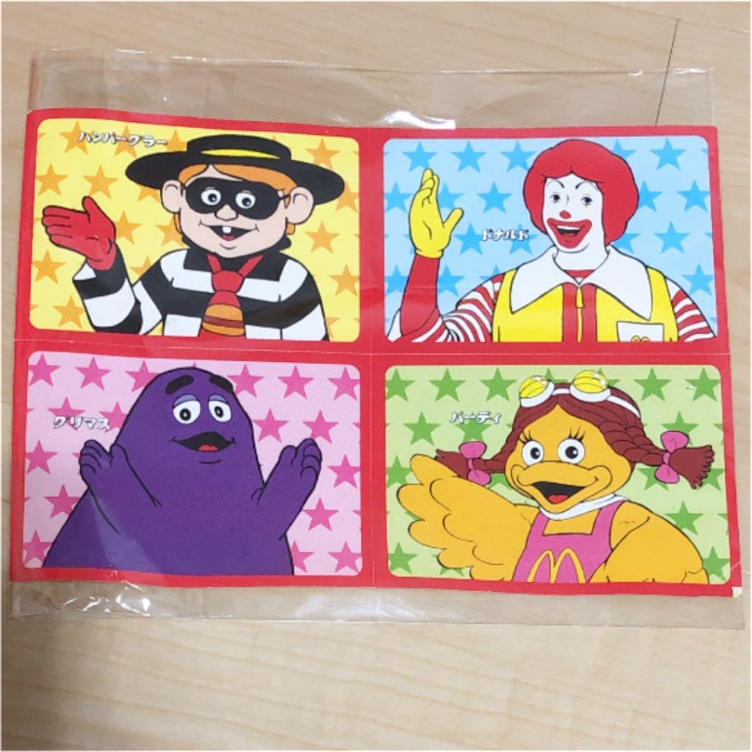 Amazon.co.jp: マクドナルド ステッカー シール ドナルド ハンバーグ