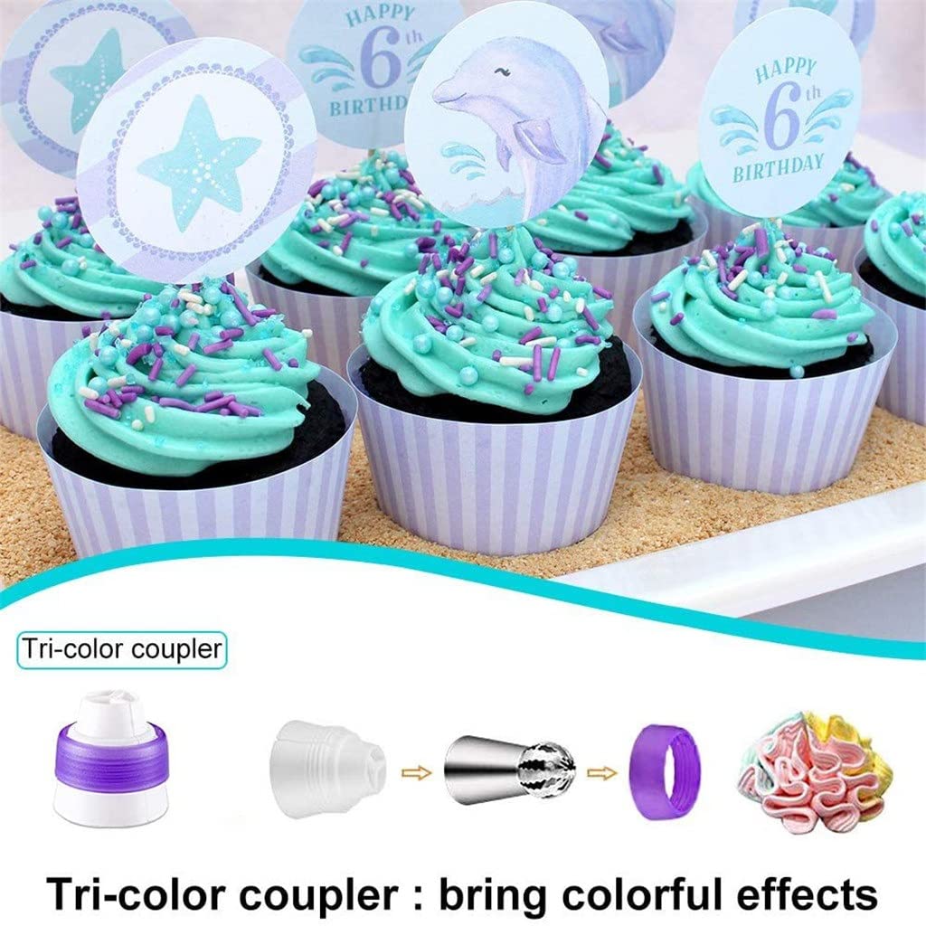 Kit de 420 Piezas para Decorar Pasteles Reposteria: espátulas, Utensilios de repostería, Accesorios para Decorar Pasteles, Manga pastelera para Fondant y boquillas.