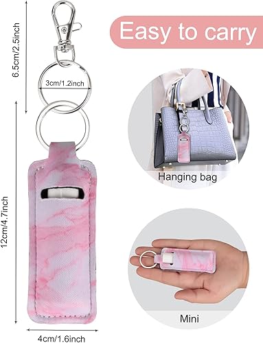 Miniatura 3 de Meiiy Chapstick Holder - Funda para lápiz labial, bolsa para bálsamo labial, bolsillo portátil, soporte para tubo de brillo de labios, regalo para