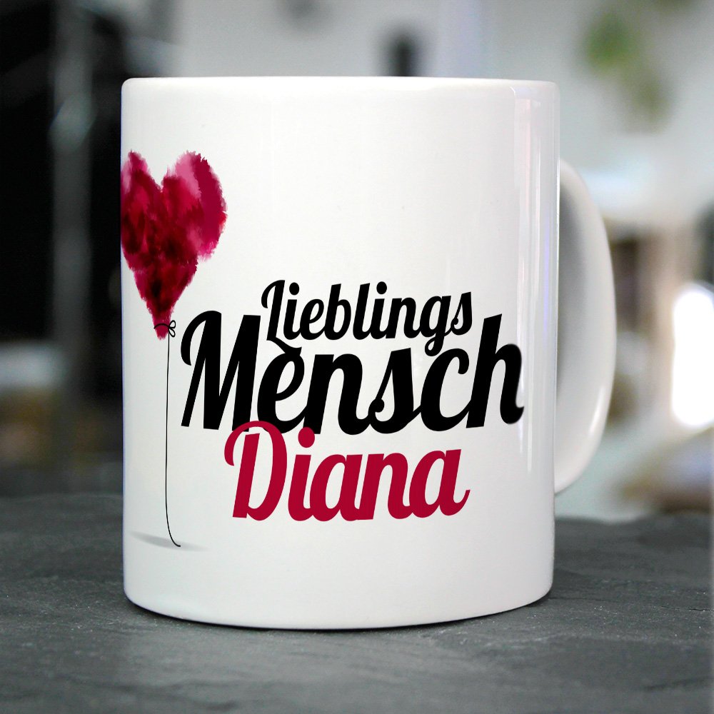 Printplanet Namenstasse 'Diana' – Motiv 'Alle Sagten, Das Geht Nicht...' | 325ml, Spülmaschinenfest, Persönliche Geschenkidee