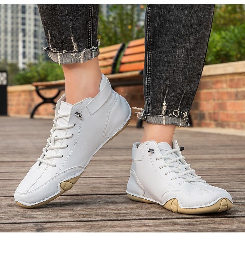 Handmade Men Casual Boots Comfortable Orthopedic Arch Support Daily Walking Shoes Casual Hiking Ankle Boots For Men Non-Slip Breathable Outdoor Shoes3