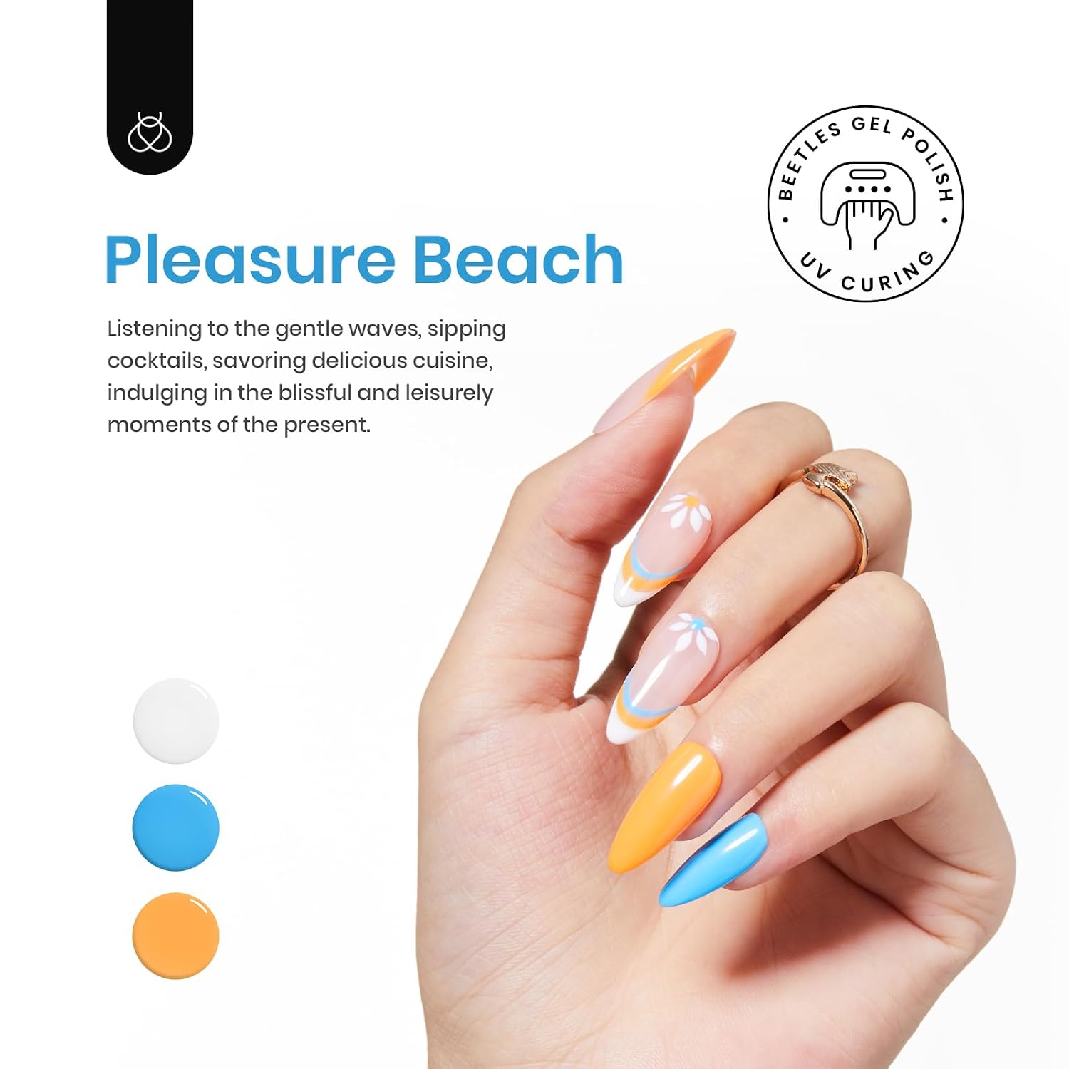  Set, 6 Colors Yellow White Orange Blue   Kit | Glitter Green Nail  Soak Off Nail Lamp Nail Art Manicure DIY Home Salon Gifts for Women thumbnail