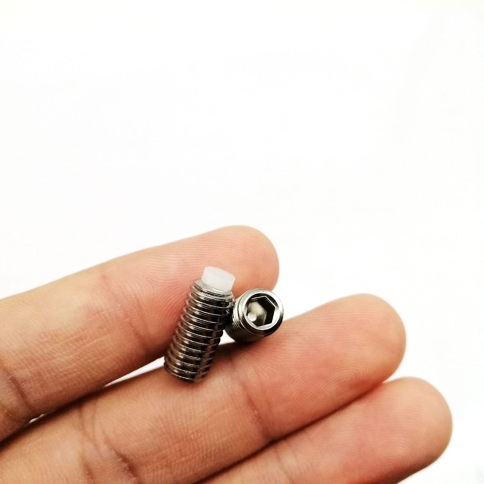 M3 M4 M5 M6 Pitch 0.35 0.5 0.75mm 304 Stainless Steel A2-70 Fine Thread Hexagonal Hex Socket Round Cap Head Screw Bolt-10Pcs M4x0.5x14mm