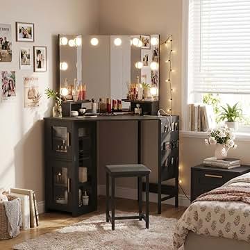 Amazon.com: Corner Vanity Desk