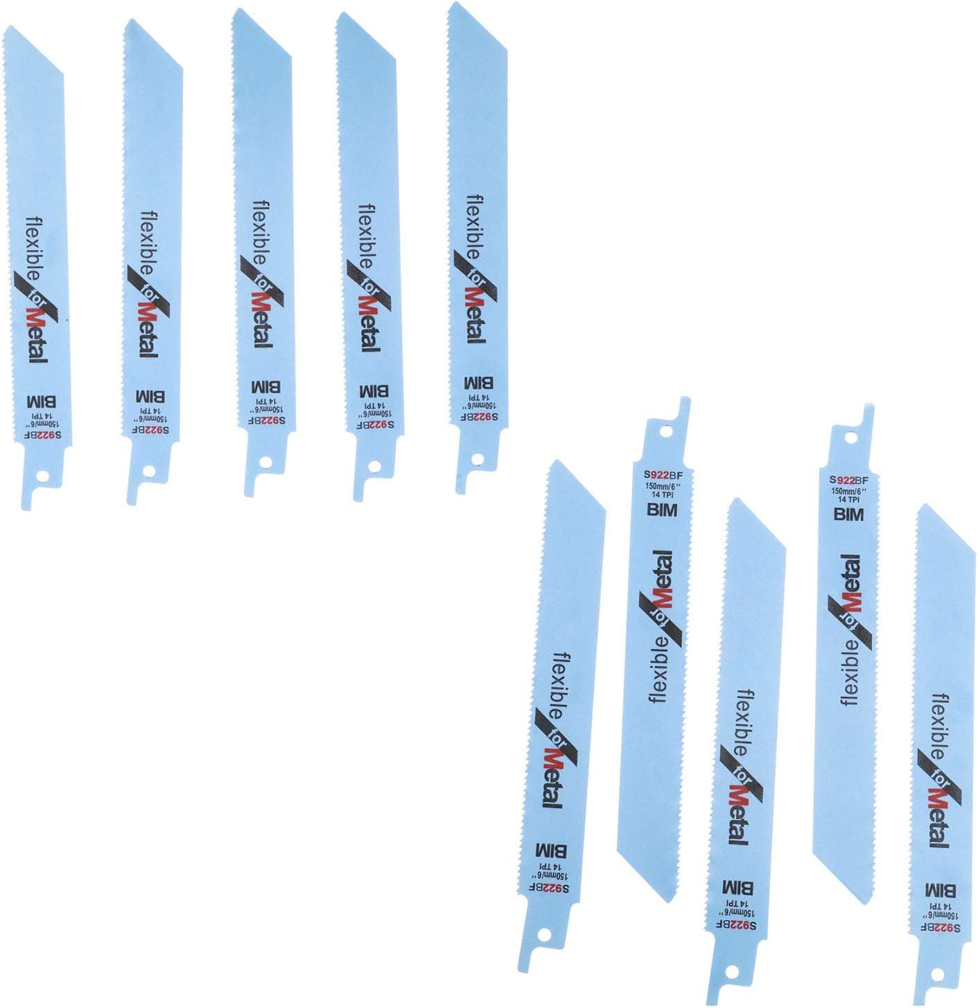 10pcs 5.91inch S922BF Reciprocating Sabre Saw Blades Metal Cutting