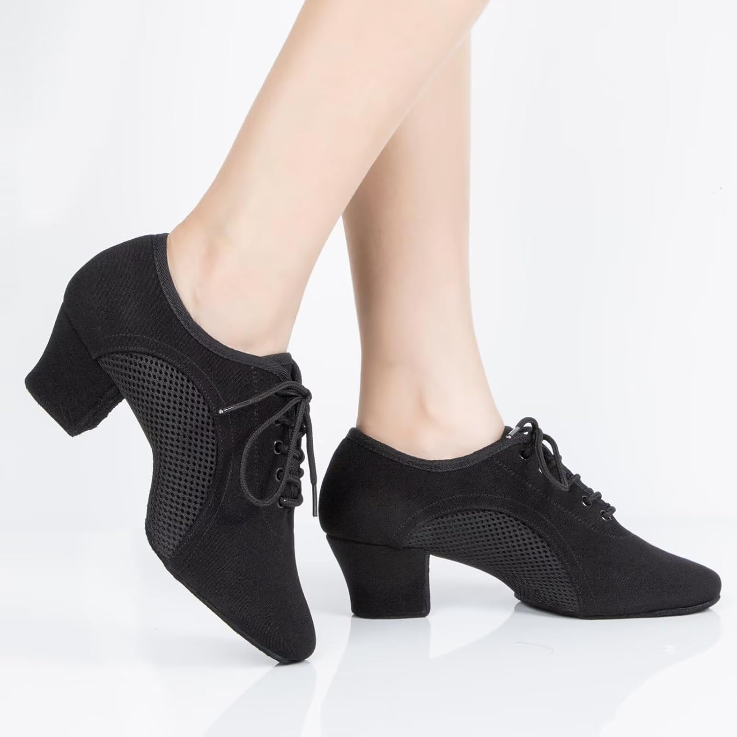 ARCLIBER Latin Dance Shoes for Women Lace-up Split-Sole Professional Practice Salsa Modern Ballroom Dance Shoes Women - Image 5