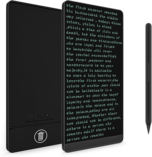 DEEBYCOO Tableta de escritura LCD, bloc de notas digital borrable de pantalla completa para niños y adultos, redactar, tomar notas y dejar mensaje,