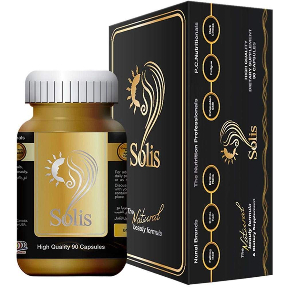 Solis The Natural Beauty Formula for Hair, Skin, Nails and Treatment Dark Circles (90 Capsules)