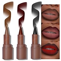 Vista 12 de Juego de lápiz delineador y lápiz labial 2 en 1 con gradiente - Logra un contorno impecable y un efecto ombre gradual con forma de crayon y punta