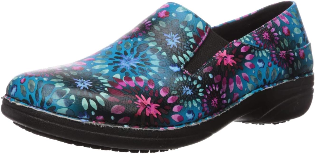 Spring Step Professional Women's Ferrara Avtr Clogs-and-Mules-Shoes, Blue Multi, 5.5