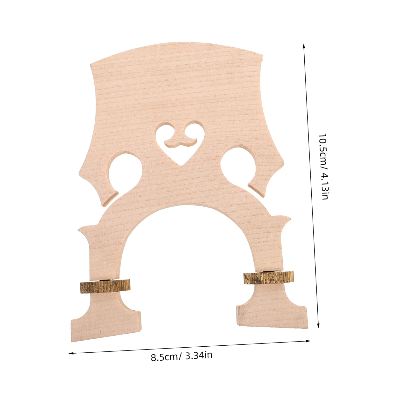 Totority Adjustable European Cello Bridge Low Tall Maple Wood Student-friendly Versatile