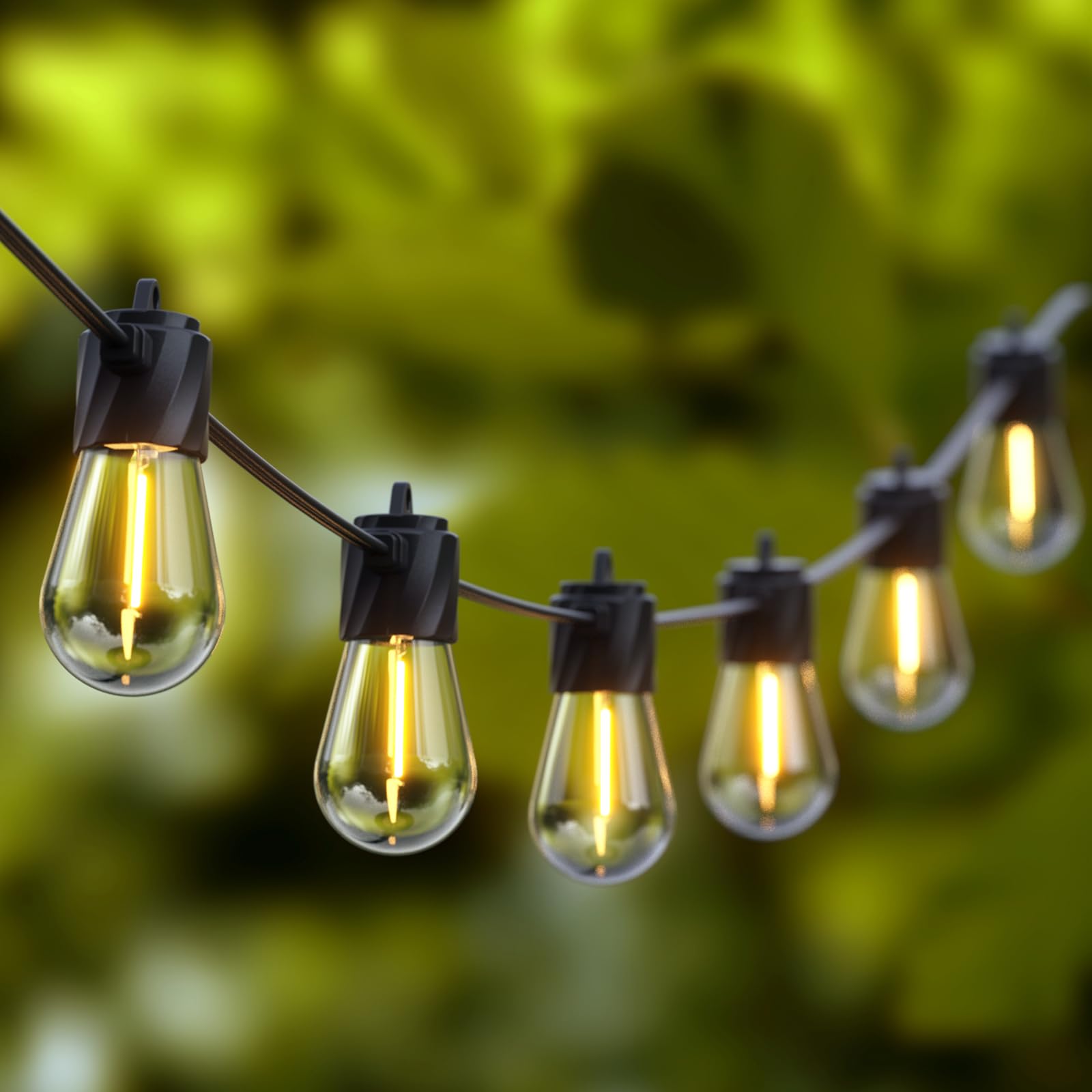 XMCOSY+ 120Ft Outdoor String Lights Waterproof Patio Lights with 40+2