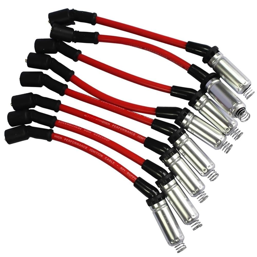 Kit de cables de encendido de bujía de 30cm compatible con Chevy 48322R 7