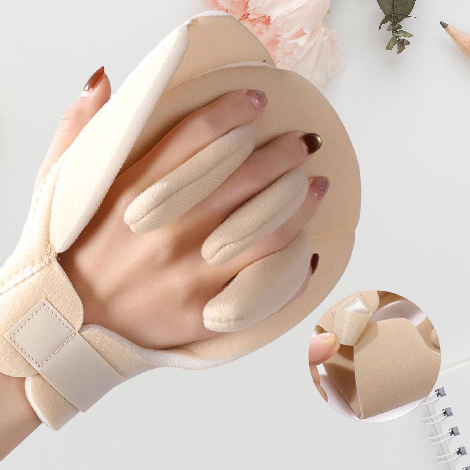 Gant écarteur de Doigts, Protège-Paume, Aide Ergonomique, Coussin Souple, Oreiller pour Contractures de La Main pour Femmes et Hommes, Droite Gauche