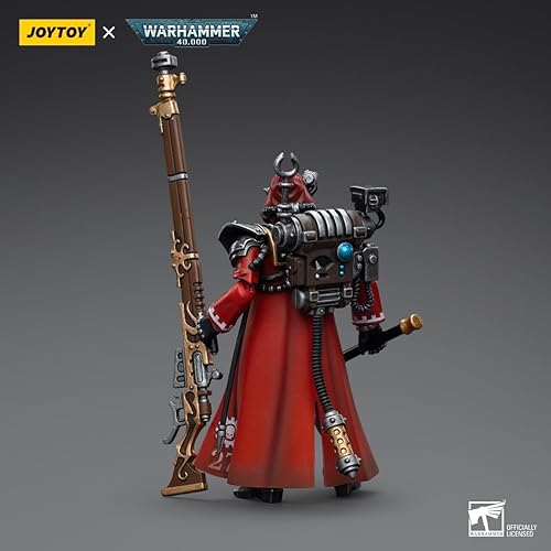 Miniatura 3 de JOYTOY Warhammer 40k Adeptus Mechanicus Skitarii Ranger con Arquebus transuránico a escala 118 Figura de acción Joy Toy Modelos