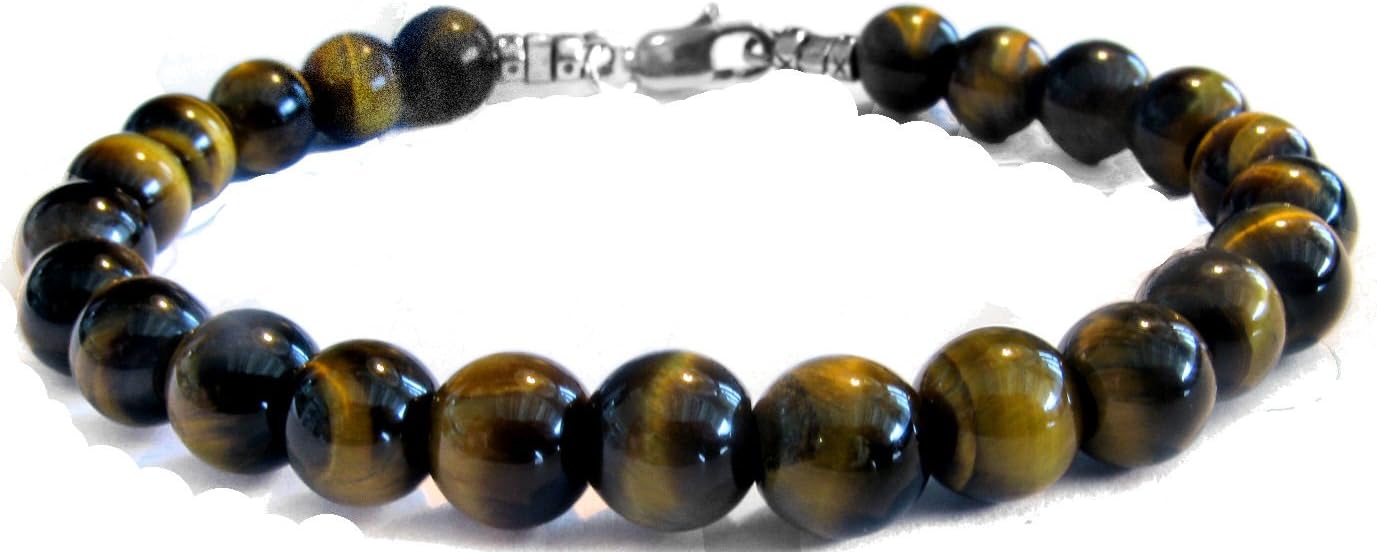 Designer Ellis Tiger Eye Bead Bracelet