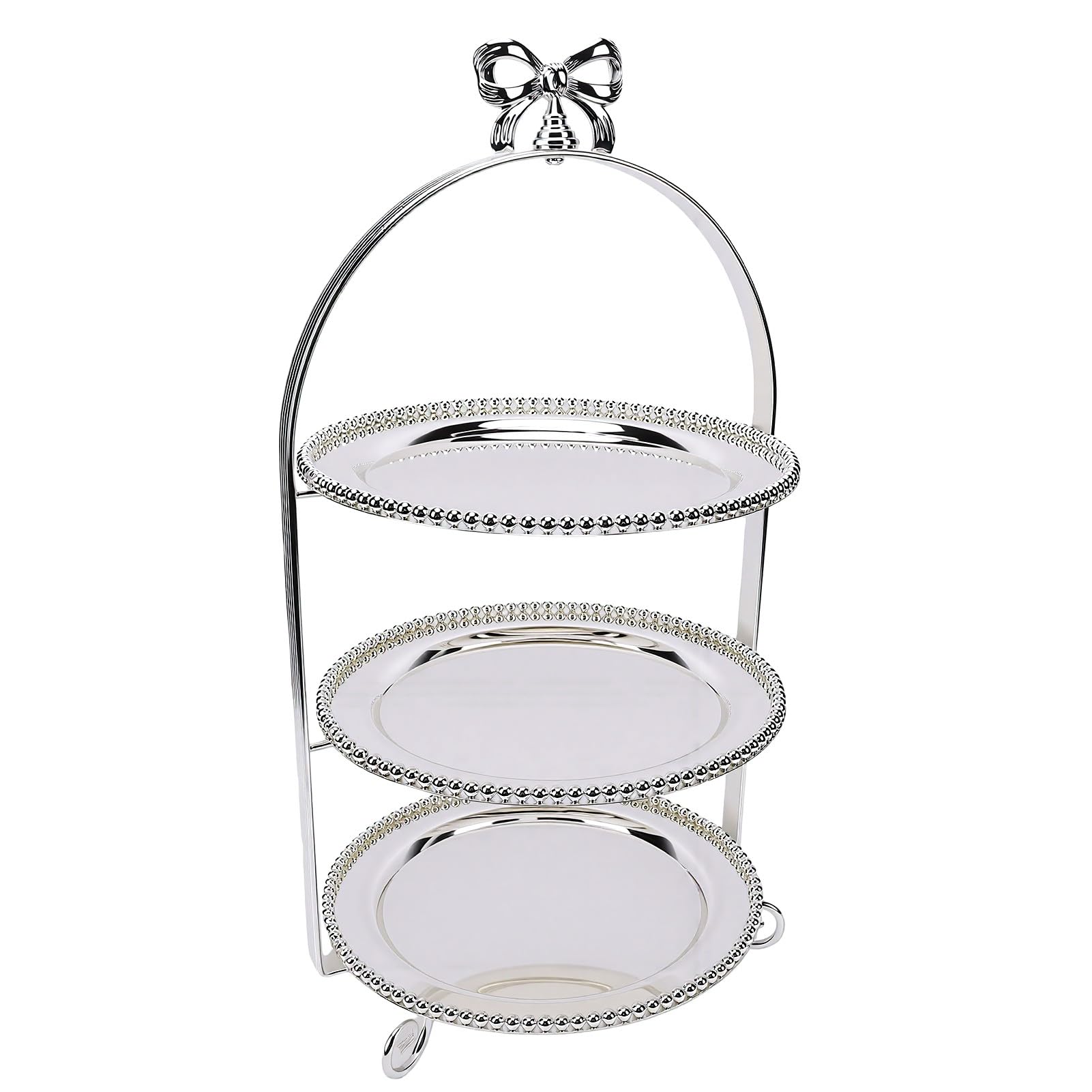 Cryfokt Metal 3 Tier Cake Stand with Handle