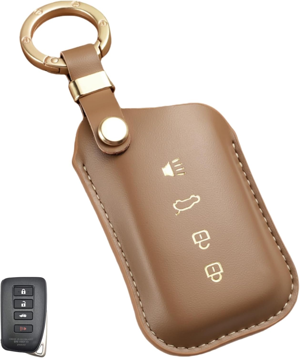 Key Fob Cover for Lexus ES IS GS NX RX RC GX LX 570 200 250 300 350 h F Sport Soft Leather Key Cover 4 Buttons