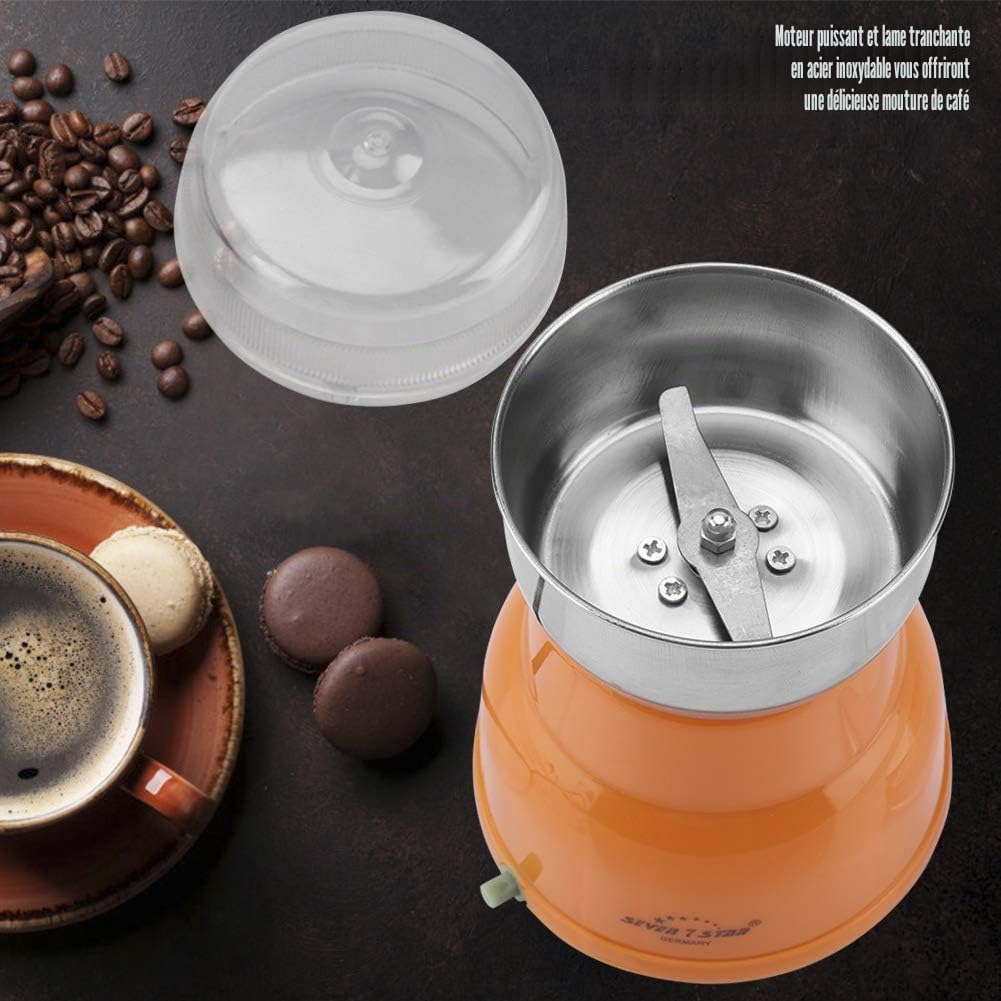 Moulin à café électrique en acier inoxydable Broyeur multifonction noix céréales herbes 220V UE Accessoires cuisine ustensiles café