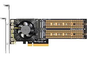 glotrends PA40 4 NVMe M.2 SSD to PCIe 3.0 8x Adapter