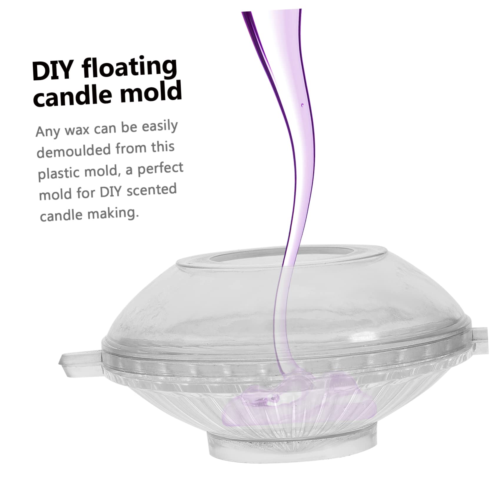 EXCEART 2 Pz Stampo Per Candele Galleggianti Per Candele a Colonna Stampo Epossidico Cilindro a Disco Candele Di Cera D'api Per Cera Fatto a Mano 3d Plastica