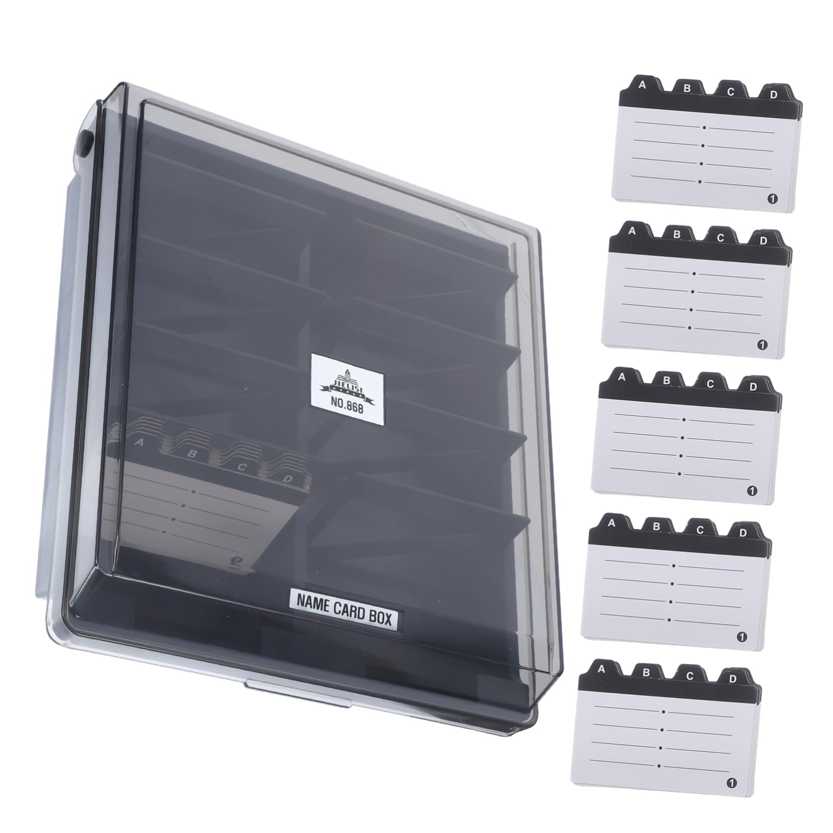 MAGICLULU Porta Biglietti da Visita in Abs Resistente 1000 Pezzi Protezione e Design Elegante per Ufficio