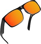 WISTON XL Big Wide Head Mens Dark Black Sunglasses for Men Extra Large Square Sun Glasses 149mm W8004