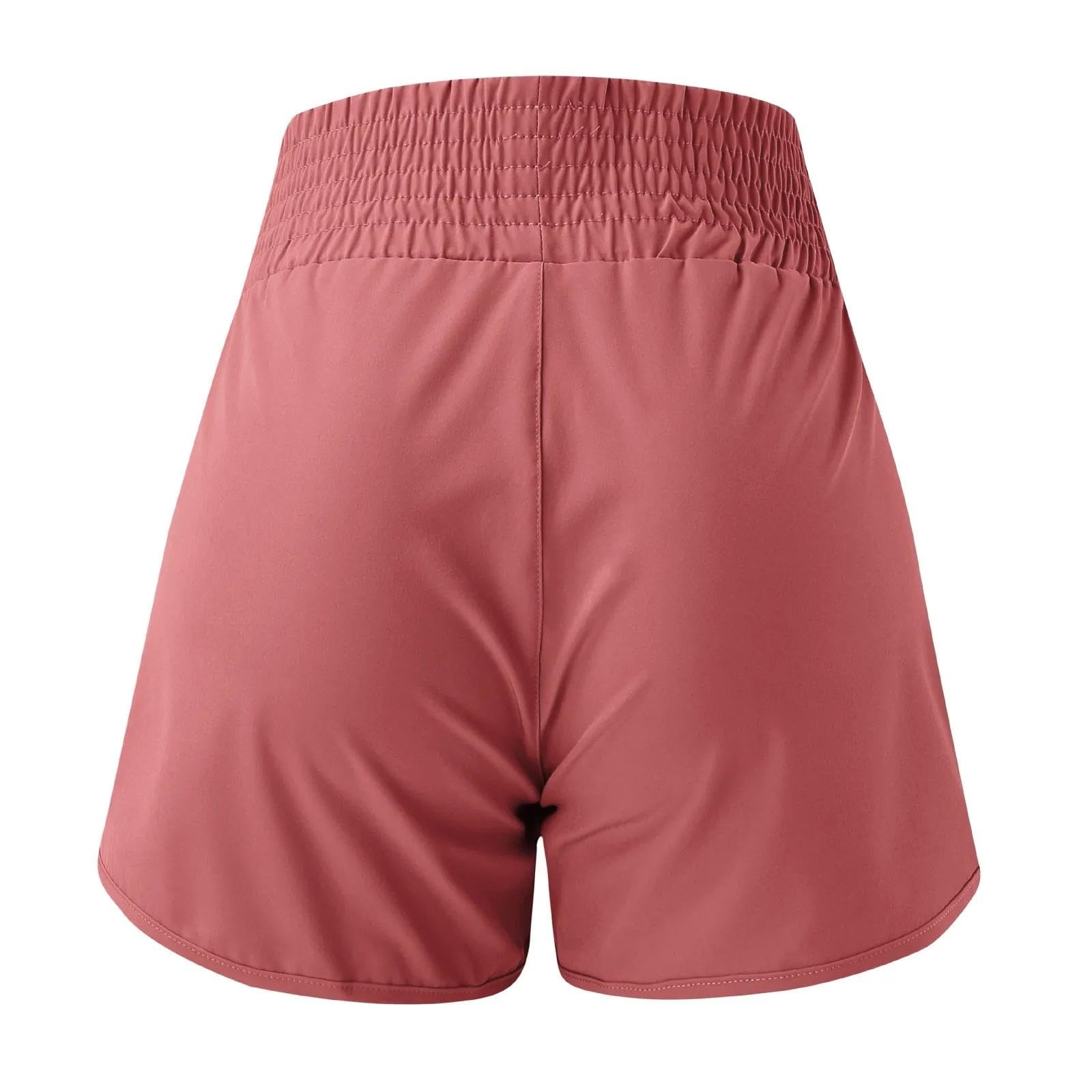 Pantaloncini da Corsa da Donna Ad Asciugatura Rapida da Allenamento Pantaloni da Yoga Atletici in Vita Elastica Pantaloncini in Cotone da Donna per Abbigliamento Sportivo