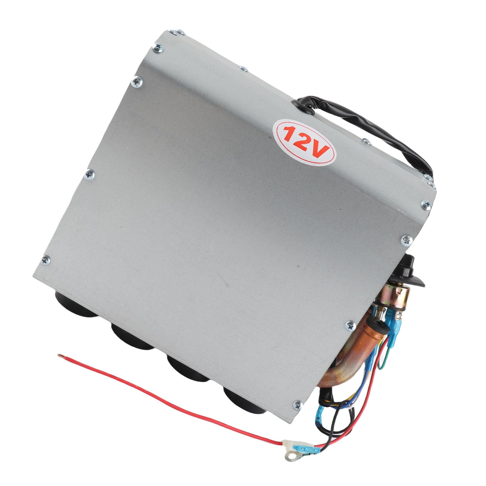 Dilwe Riscaldatore Sottoscocca Universale in Metallo, Kit Sbrinatore per Auto, 4 Prese d'aria, Interruttore a 3 velocità, 80 W, Riscaldamento Rapido per Auto, Camion, Barche, con Serbatoio