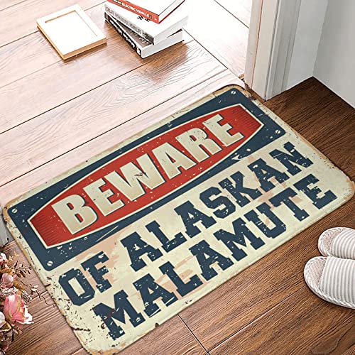 Paillasson extérieur Alaska Malamute grand format 65x90 anti-saleté - 2