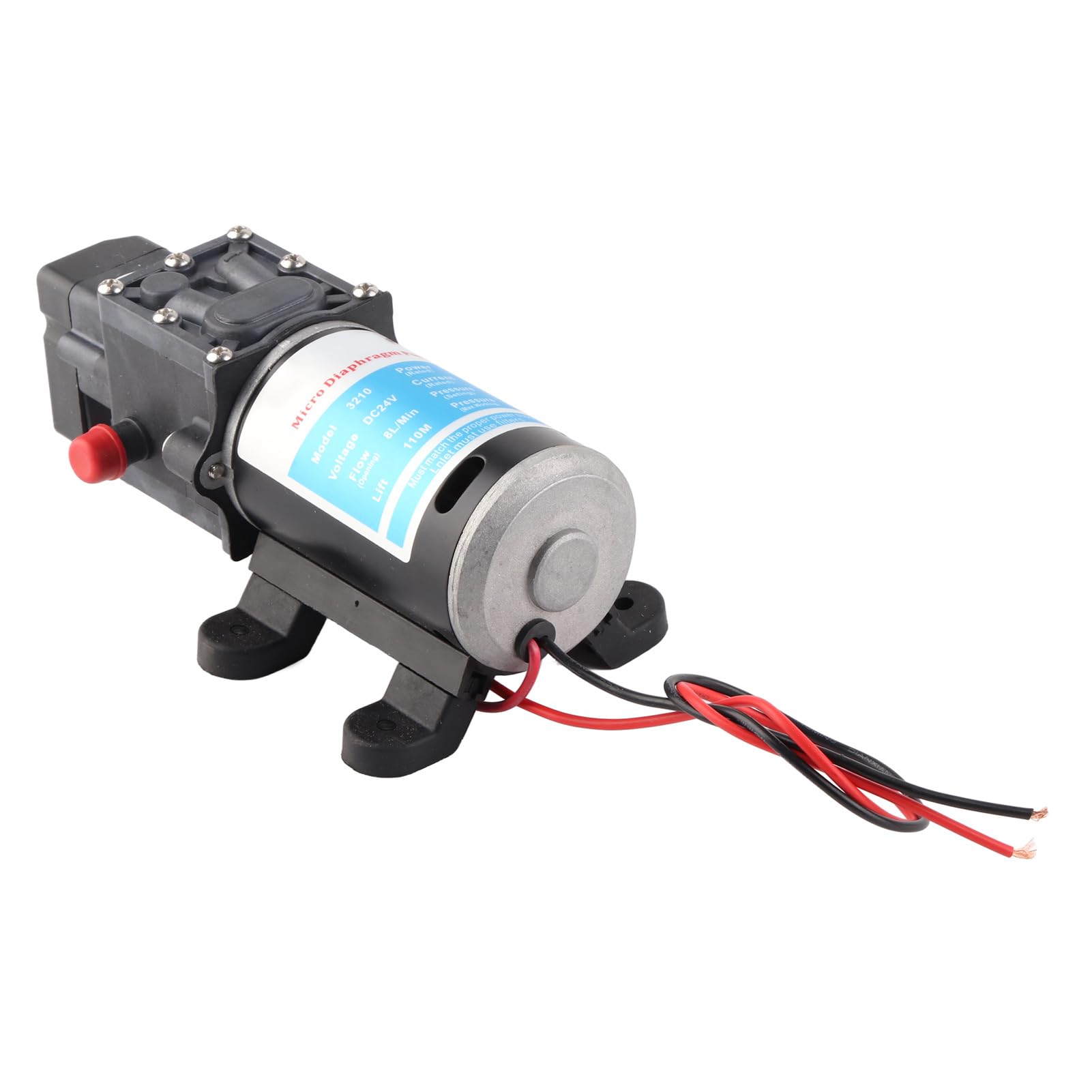 Marhynchus 24V 100W 110M 8L/M YA24-100 Pompa dell'acqua con Interruttore a Pressione, Alta Pressione, Basso Consumo di Energia per Attrezzature Industriali e Pulizia della Casa, Presa d'acqua