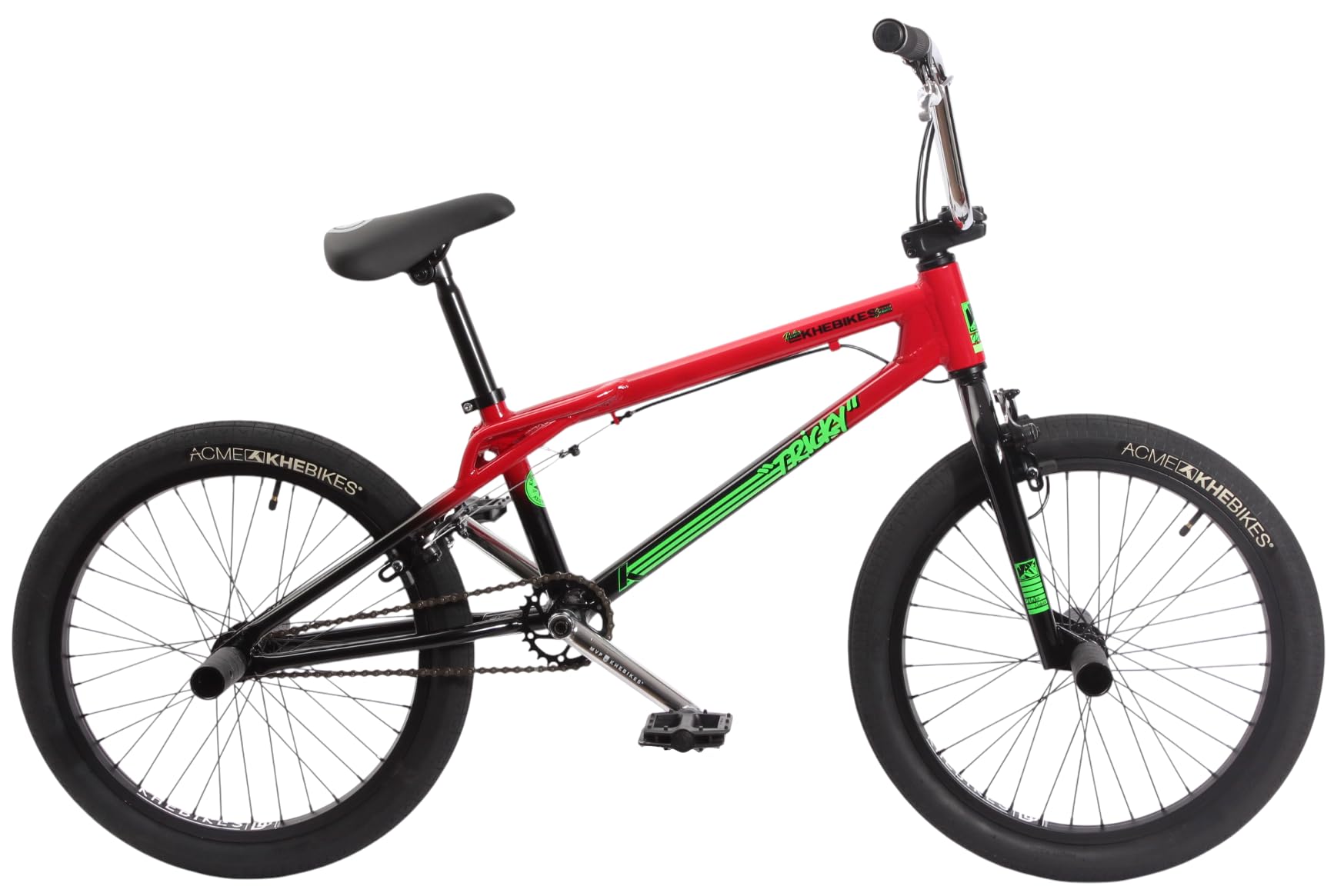 KHE Tricky AL Vélo BMX 20" - Cadre en aluminium - 10,9 kg - Rotor à 360 degrés - Flatland Park Freestyle - Modèle 2025