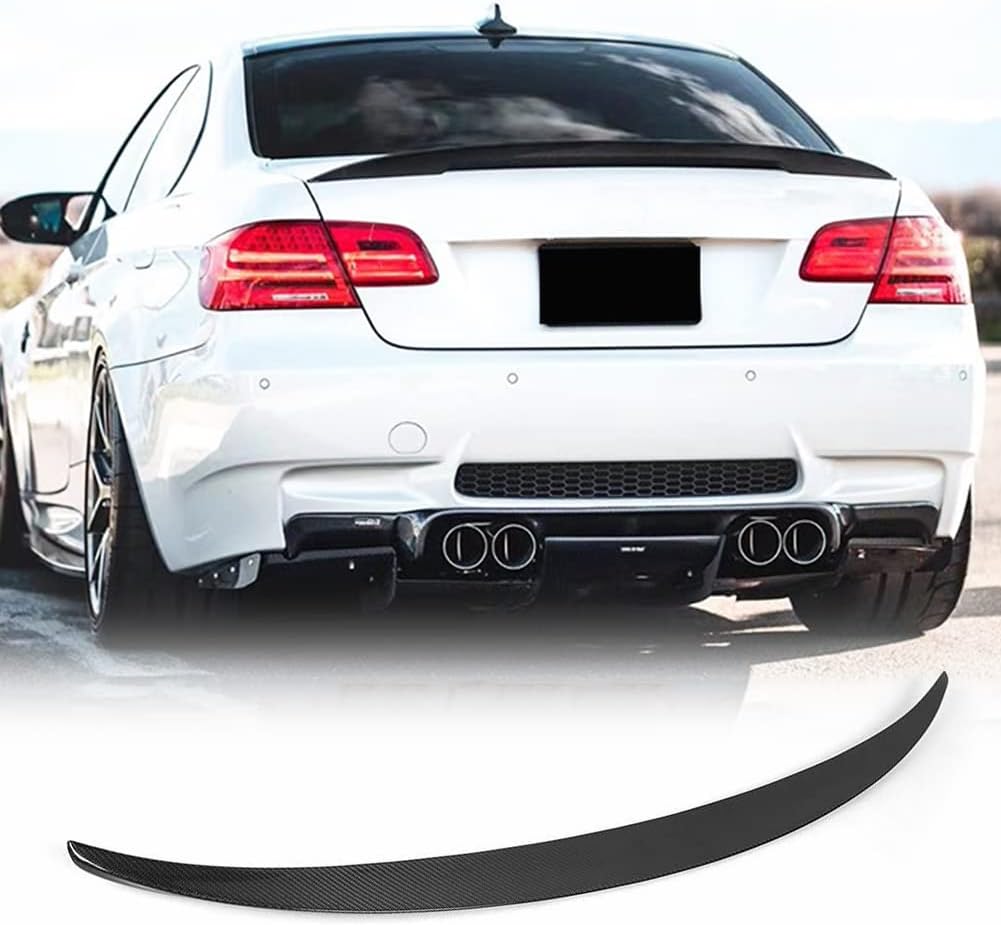 Carbon Fiber Rear Trunk fits for BMW E92 3 Series 325i 328i 335i M3 Coupe 2006-2013 Rear Spoiler Wing Lip Factory Outlet (Non Convertible)