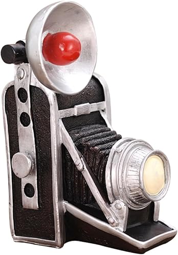 Estatua de resina de cámara retro, decoración creativa de mesa, elegante modelo de cámara de oficina, accesorio de foto único para decoración de