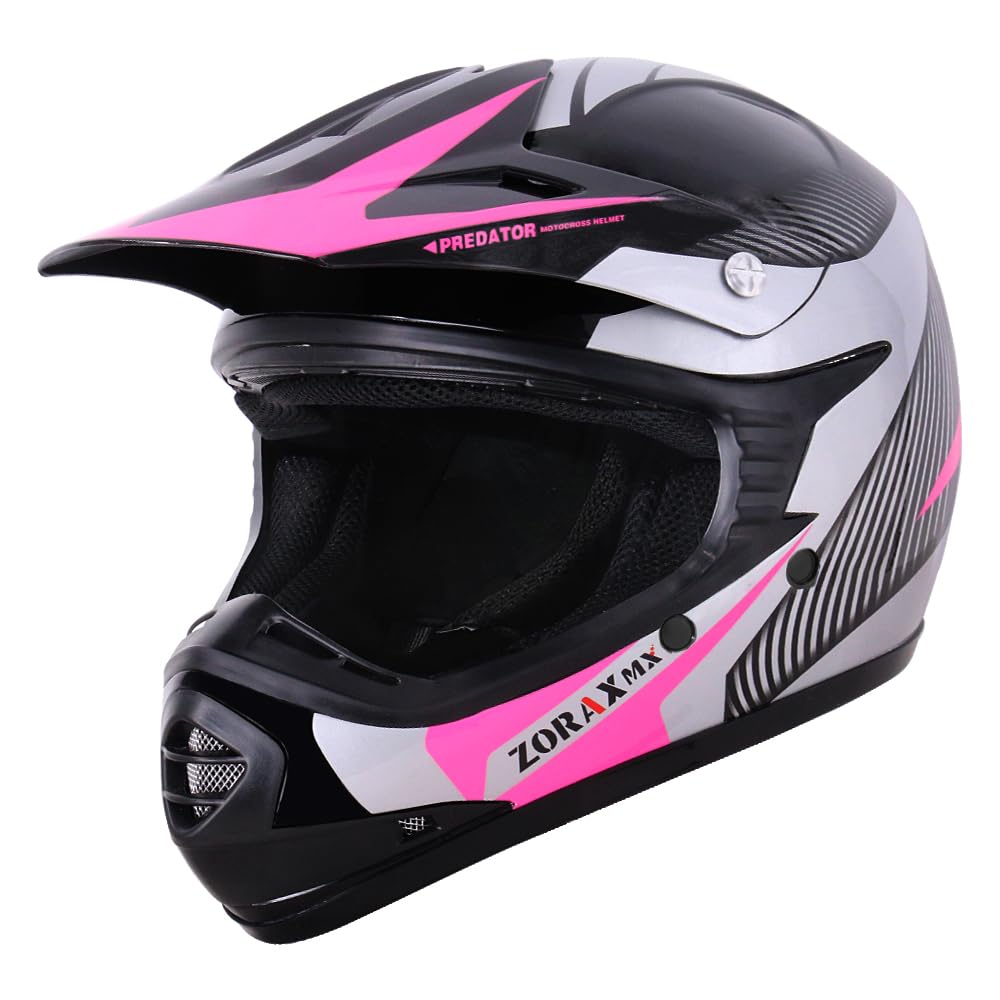 Zorax Red/Silver XL (55-56cm) Kids Children Motocross Motorbike Helmet Dirt Bike ATV Motorcycle Helmet ECE 22-06 — view 23