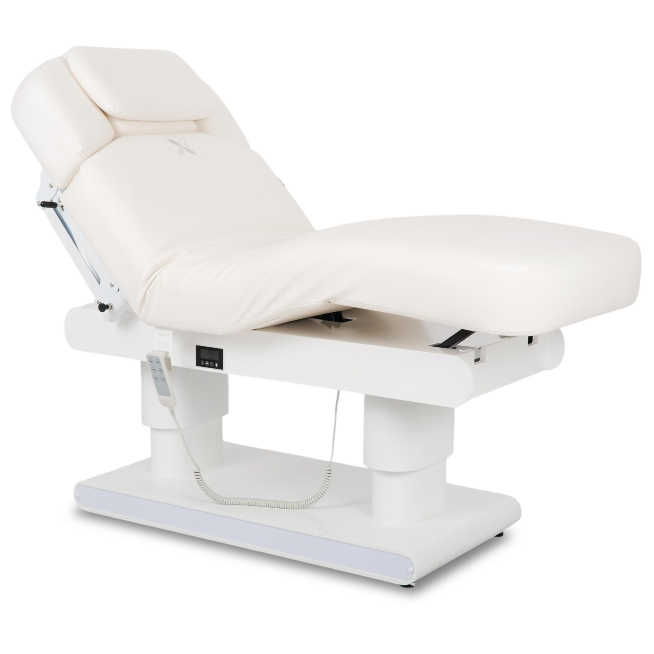 HABYS Eterna Elektrische Kosmetikliege mit 4 Motoren & Heizfunktion | Premium Beautyliege mit RGB-LED, 16 cm Komfortpolsterung & Gesichtsausschnitt, SPA, Massage & Ästhetische Medizin