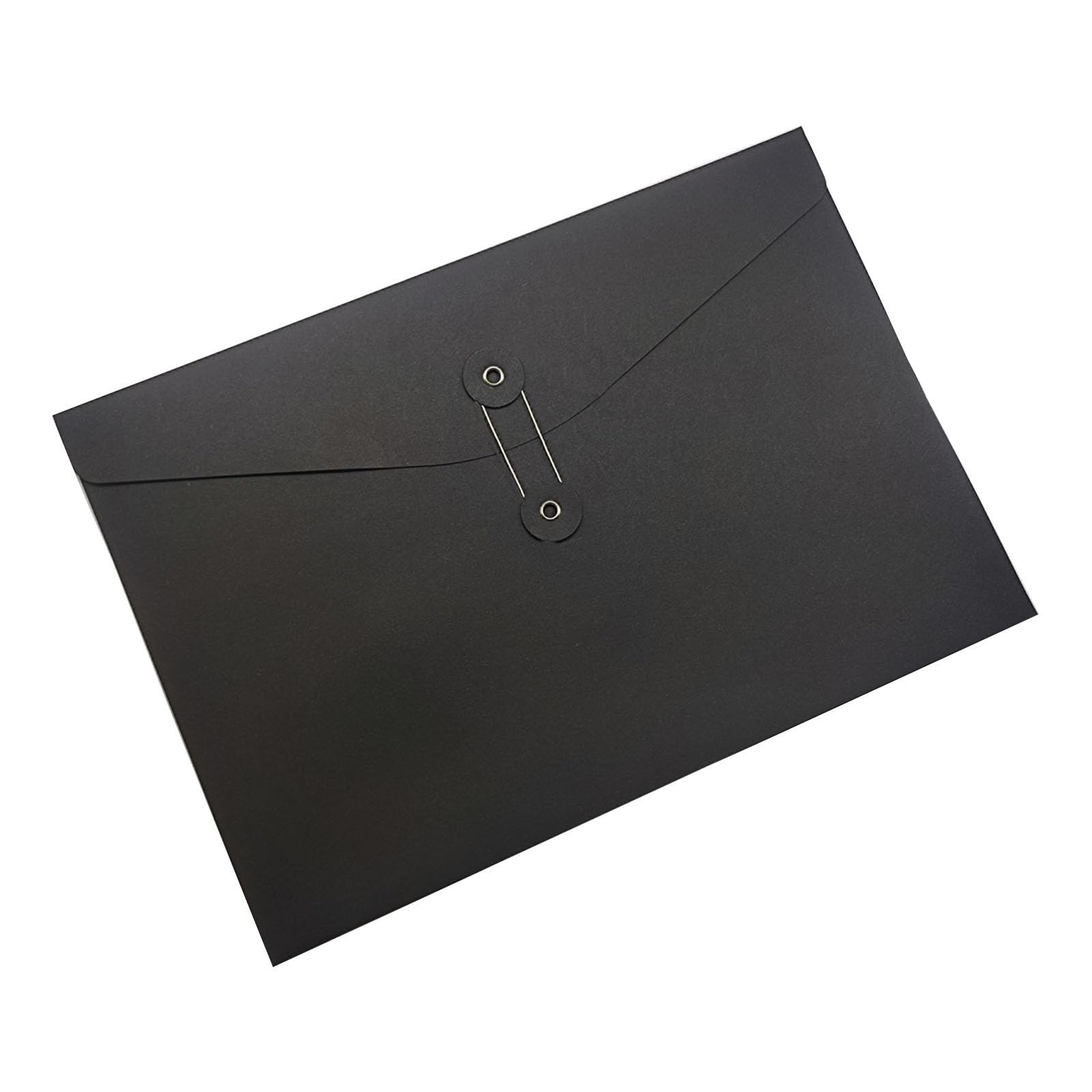 10 Pcs A4 Kraft Paper Envelopes File Folders Pockets Project Folder Documents Paper Wallet Bag with String & Button Closure Portfolio Paperwork Organiser Presentation Pouch for Office School Home - Image 4