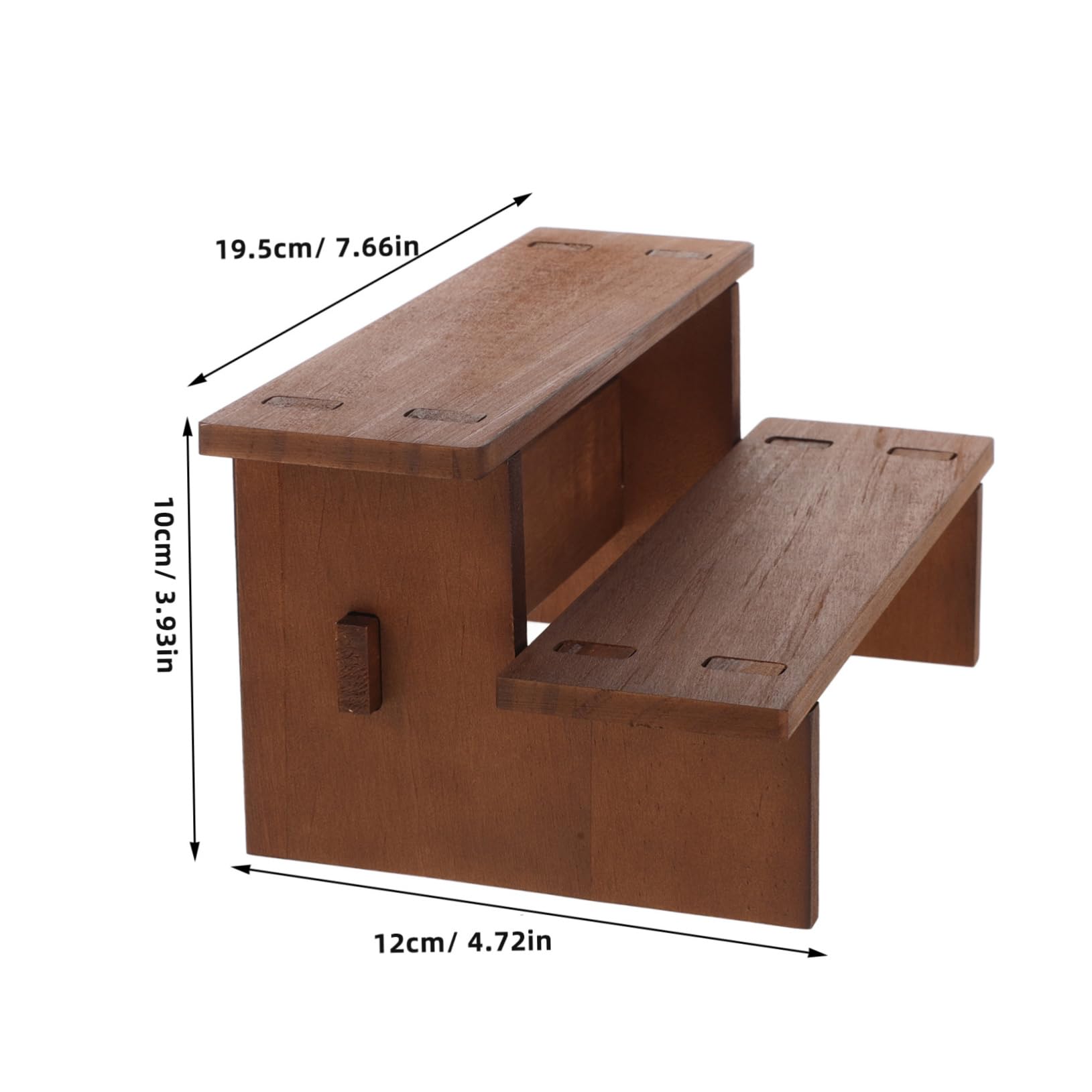 Beaupretty 2 Stück Holz Schmuckständer Multifunktionaler Organizer für Armbänder Uhren und Haarspangen Stabiler Stufiger Tischdisplay für Schmuck und Zubehör für Persönlichen und Gewerblichen