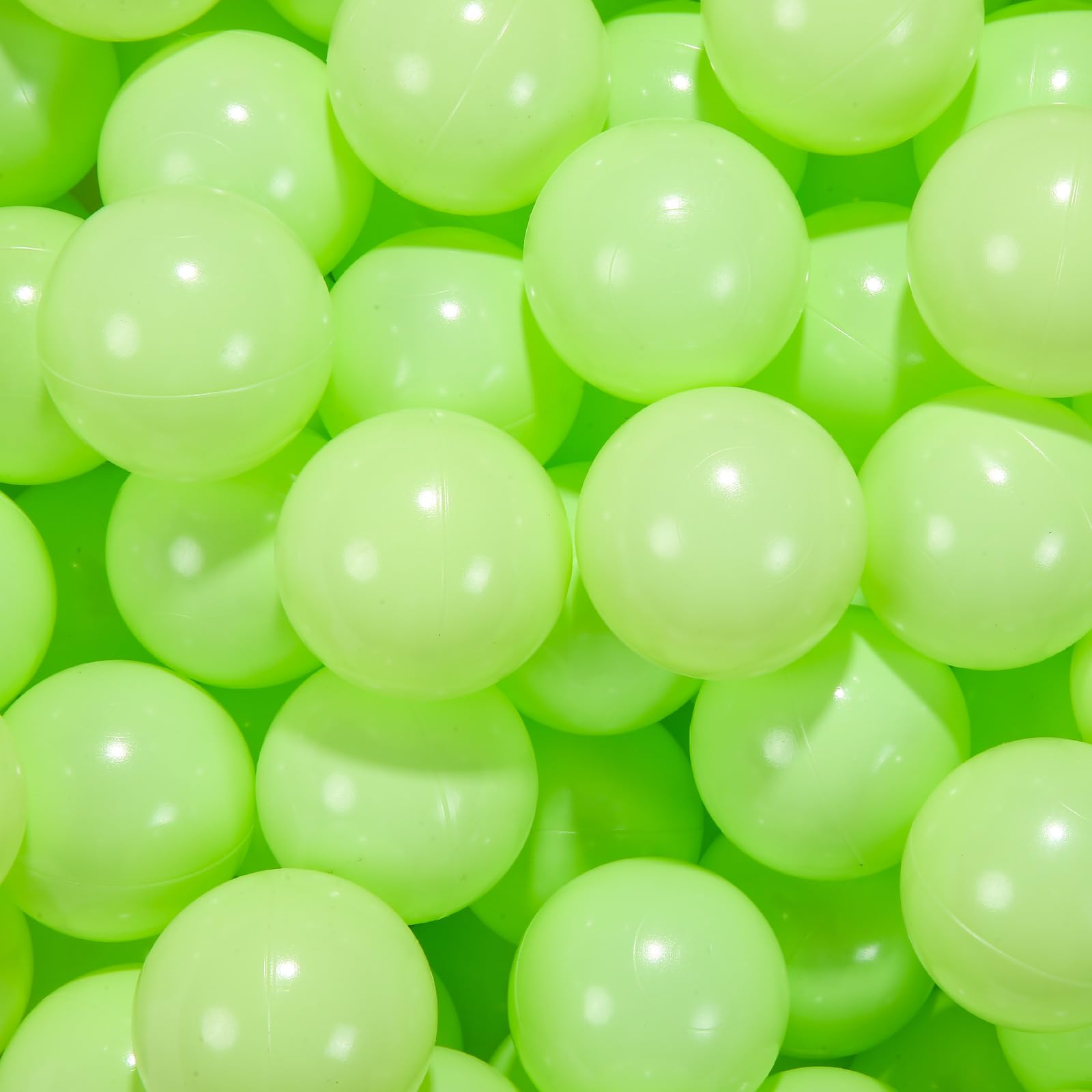 STARBOLO Soft Plastic Ball Pit Balls - 2.75inches Phthalate Free BPA Free Crush Proof Plastic Toy Ball for Ball Pit, Birthday Party Games Pool, Photo Booth Props,50 Balls (Grape Green)