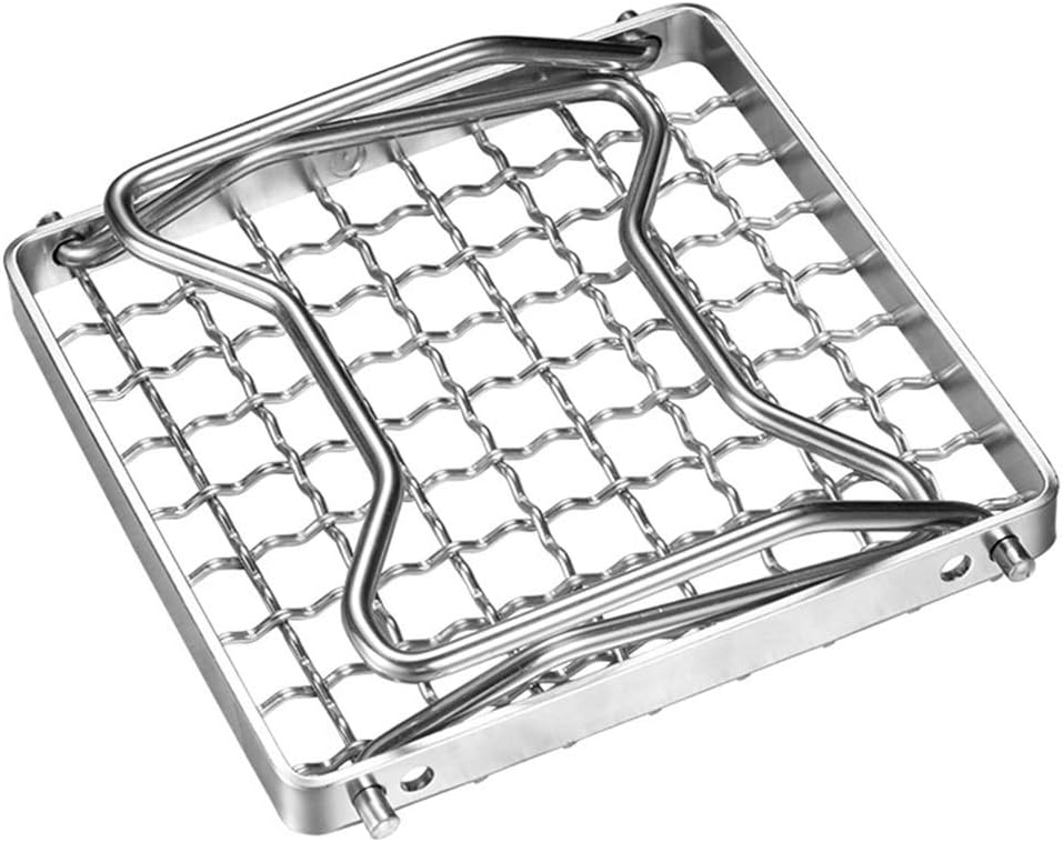 Grate Encrypted Stainless Steel for Camping with Storage Bag Picnic Barbecue Tool Home Portable Folding Grill Mini Heavy Duty