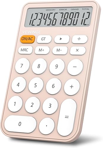 Miniatura 18 de Calculadora estándar de 12 dígitos, pantalla grande de escritorio de 6.2 x 4.2 pulgadas y botones, calculadora con pantalla LCD grande para oficina