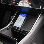 TAPTES Wireless Charger for Tesla Model 3 2017 2018 2019 2020, Car Center Console Interior Wireless Charging Pad for Tesla Model 3 Accessories(Not fit After June 2020)
