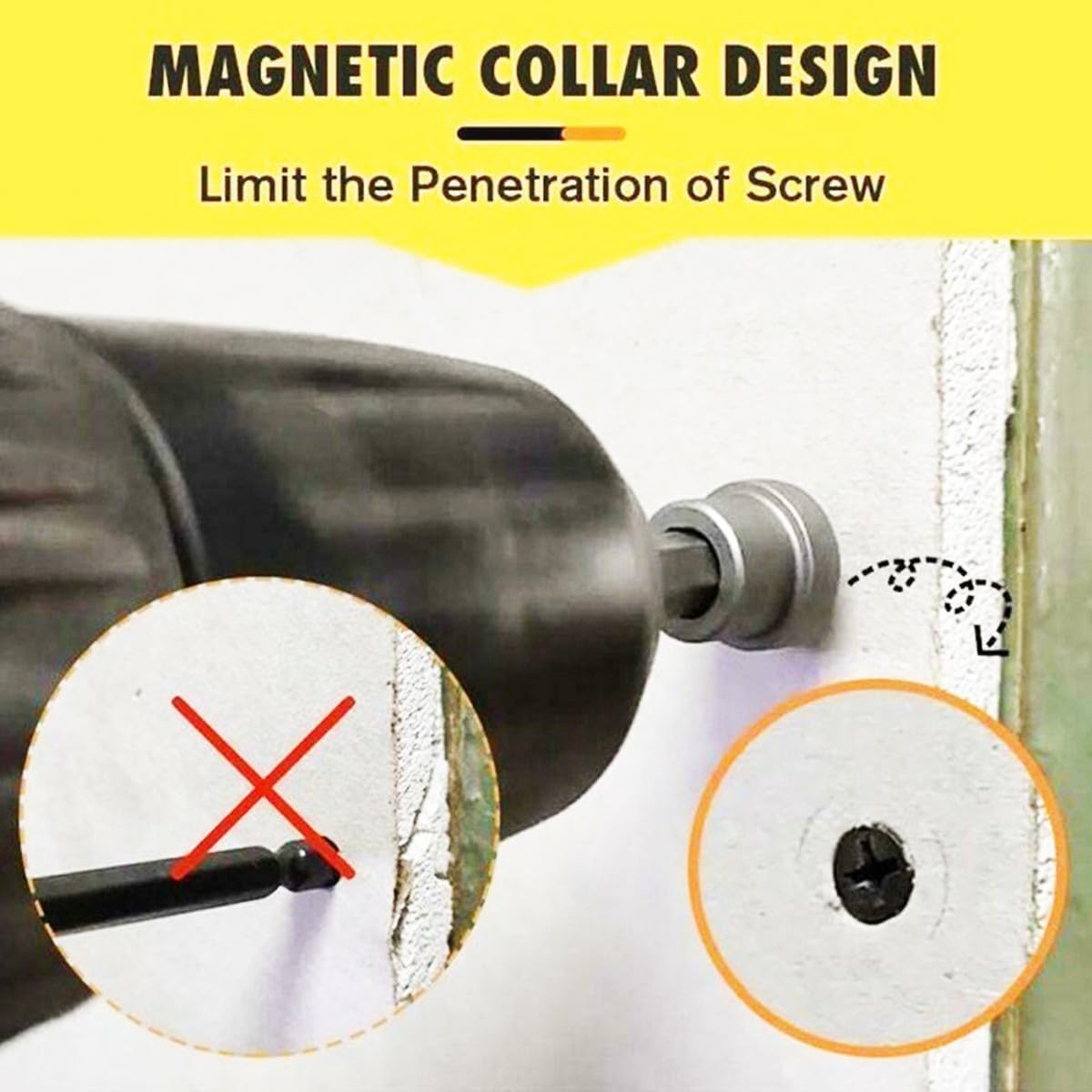 STOBOK 5Pcs Screw Positioning Bit Lengths Impact Easy to Install for Carpentry Auto Repair Home Projects