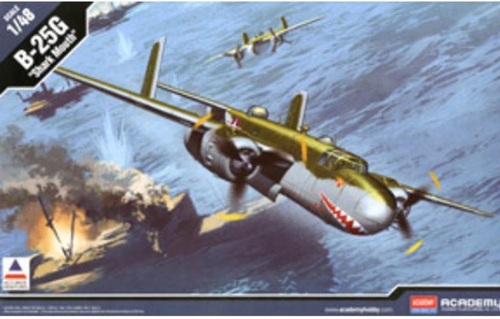 Academy B-25G "Shark Mouth" Airplane Model Building Kit